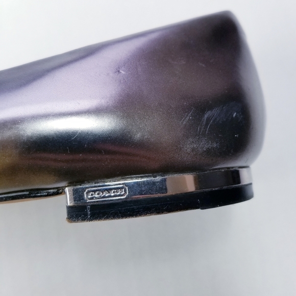 Coach | Walsh Pointed Toe Silver Flats 7 - Picture 7 of 13